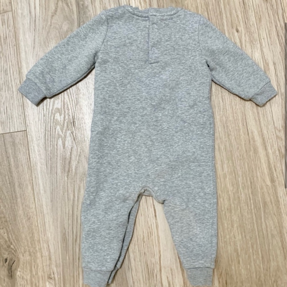 Polo Ralph Lauren Buffalo Check Big Pony Fleece Coverall Romper Onesie - Picture 6 of 6